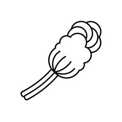 tight buffer fiber icon isolated on white