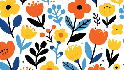 Flower Nature Illustrator Artwork Banner Background Design Template 