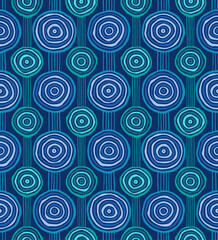 Line Doodle Seamless Pattern 53 - Chain Blocks