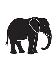 Obraz premium Silhouette of an elephant