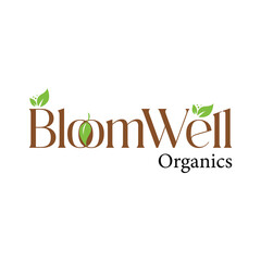 BloomWell Organics Logo - Wellness Logo - Organics Logo
