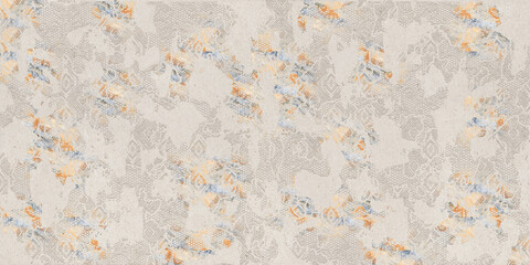 Seamless Modern Abstract Geometric Pattern with Brush Effect Design for Textile