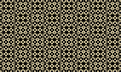 Abstract brown and black checkered seamless pattern with broken circle and hexagon. Vector illustration, for masculine shirt lady dress cloth cover decoration textile wallpaper all over print art card