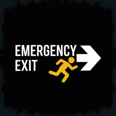 emergency, exit, sign, safety, evacuation, direction, symbol, escape, hazard, alarm, fire, rescue, building, pathway, door, urgent, secure, guidance, route, precaution, alert, danger, warning, safetyf