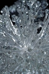 water drops on glass