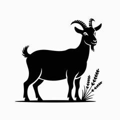 goat, silhouette, sunset, wildlife, farm, animal, nature, livestock, mammal, pasture, countryside, agriculture, horned, domestic, ruminant, mountain, rural, goatfarm, creature, grassland, grazing, out