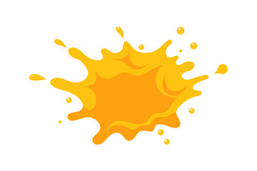 yellow paint splash