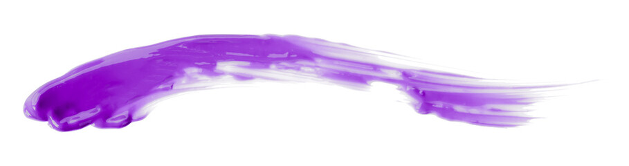 Purple watercolor brush isolated on transparent background