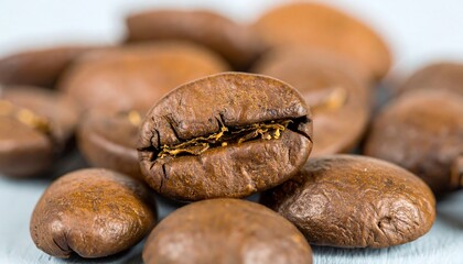 Obraz premium Roasted Coffee Beans Close Up.