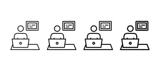 Hr Manager Multiple Line Icon Element