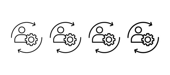 Job Rotation Multiple Line Icon Element