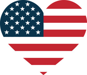 American Flag Silhouette black vector USA Flag