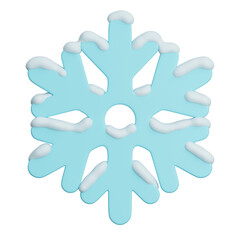 Snow Flake 3D Illustration