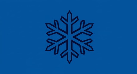 Simple snowflake graphic
