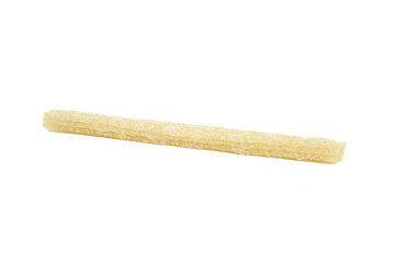 Raw Dry Pasta Linguine Noodle Isolated on White Background - Italian Food Ingredient