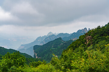 Obraz premium Wangmangling, Taihang Mountains, Lingchuan County, Jincheng, Shanxi