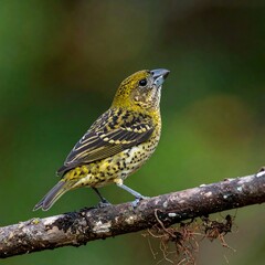 Small bird perched on branch (4)