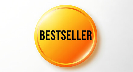 Bestseller product badge icon vector illustration for marketing and promotion of top selling item