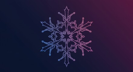 Ornamental snowflake design