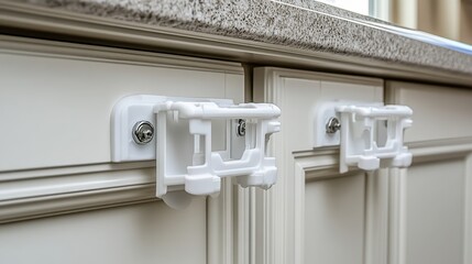 Kitchen Cabinet Safety Locks for Childproofing against Accidents