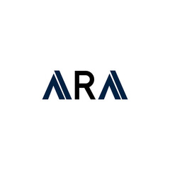 ARA letter logo design on WHITE background. ARA creative initials letter logo concept. ARA letter design. © Razuana