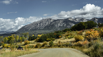 mountain road in the mountains