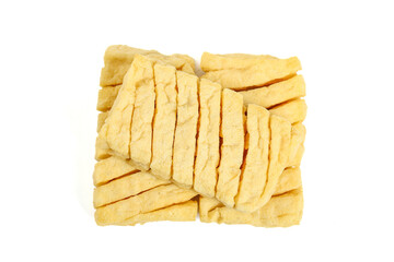 Dried Tofu Bean Curd Slices Henan Chinese Food Products White Background