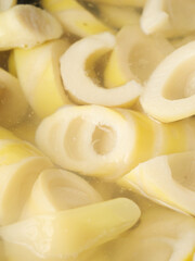 Fresh Bamboo Shoots from Jianou China - Sliced Asian Vegetable Display for Traditional Cooking