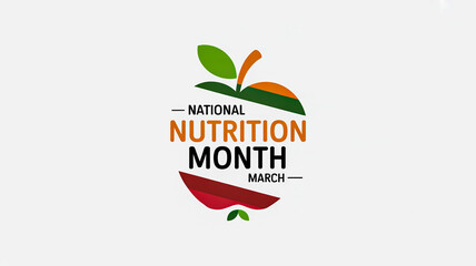 National nutrition month celebration in march concept