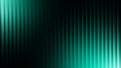 Abstract glowing teal light luminous stripes on dark background, futuristic gradient wave pattern, fractal ripple glass texture. modern neon digital backdrop