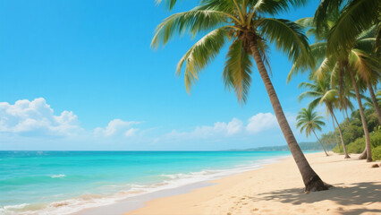palm trees on the beach