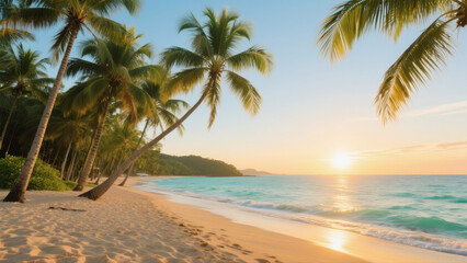 palm trees on the beach