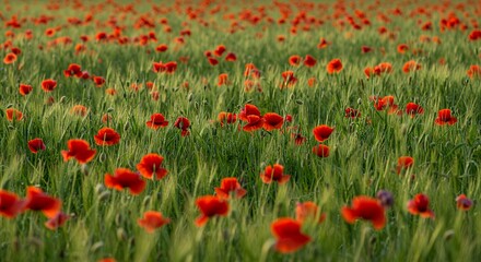 Fototapeta premium Poppy field