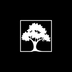 Obraz premium tree silhouette vector