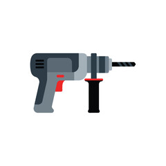 electric drill isolated on white background