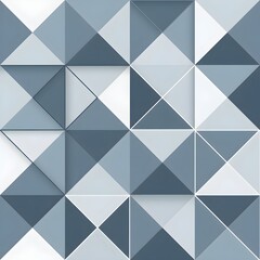 Fototapeta premium Seamless Flat Minimalist Overlapping Triangle Geometric Pattern
