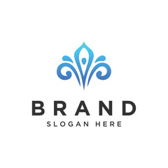 Obraz premium Clean minimal and modern logo design for natural wellness, natural wellness industries, relax mental health care, natural, green, business and company.