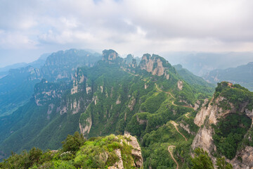 Fototapeta premium Wangmangling, Taihang Mountains, Lingchuan County, Jincheng, Shanxi