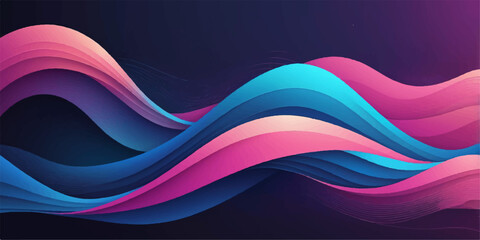 Abstract background of colorful wavy lines, a vibrant vector illustration
