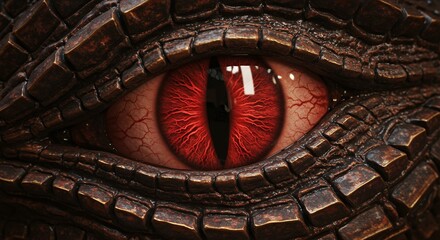 Closeup dragon eye