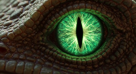 Closeup reptile eye