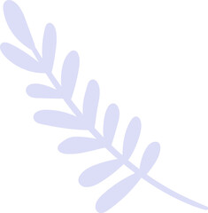 A light purple sprig with leaves