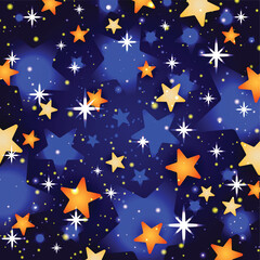 Background Seamless Pattern Stars Background