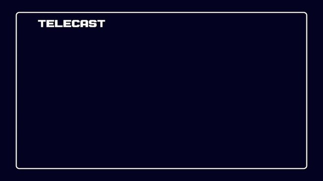 Telecast overlay green screen template, chroma key digital broadcast frame for video streaming and live online platforms