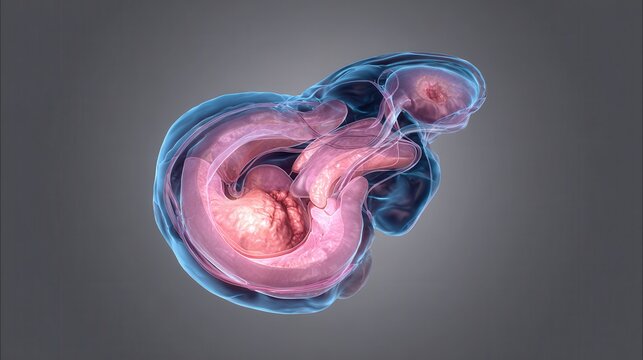 Detailed Anatomy of a Human Embryo in Early Development Stage