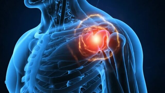 Shoulder Pain Animation Anatomy Joint Injury Rotator Cuff Bursitis Frozen Shoulder Treatment Exercise Causes and Relief