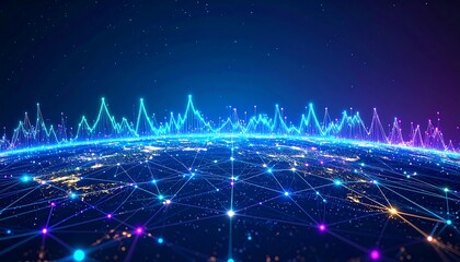 Global network connection visualized