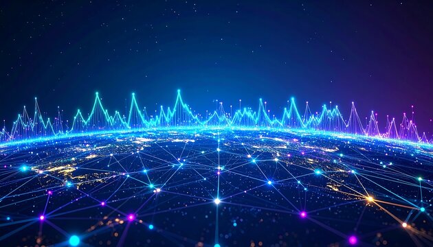 Global network connection visualized - Powered by Adobe