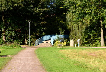 Fototapeta premium Resort Park in Autumn in the Town Bad Fallingbostel, Lower Saxony