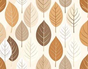 Autumnal leaf pattern